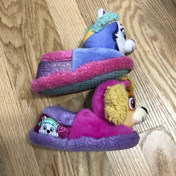Paw Patrol Kids Slippers Sz 5-6 Girls Baby - Picture 3 of 7